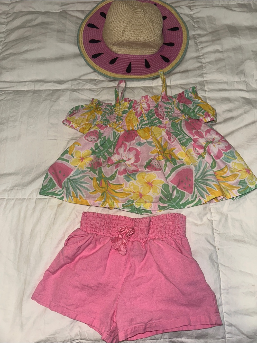 Cynthia Rowley Pink and Green Kids Matching Set